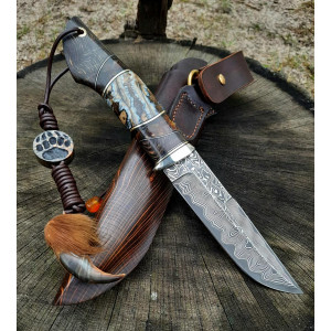 ВЕДМІДЬ ніж ручної роботи майстра Павла Гончаренка, замовити купити в Україні, Сталь - Ламінат з К390, 63-64 HRC. Photo 2